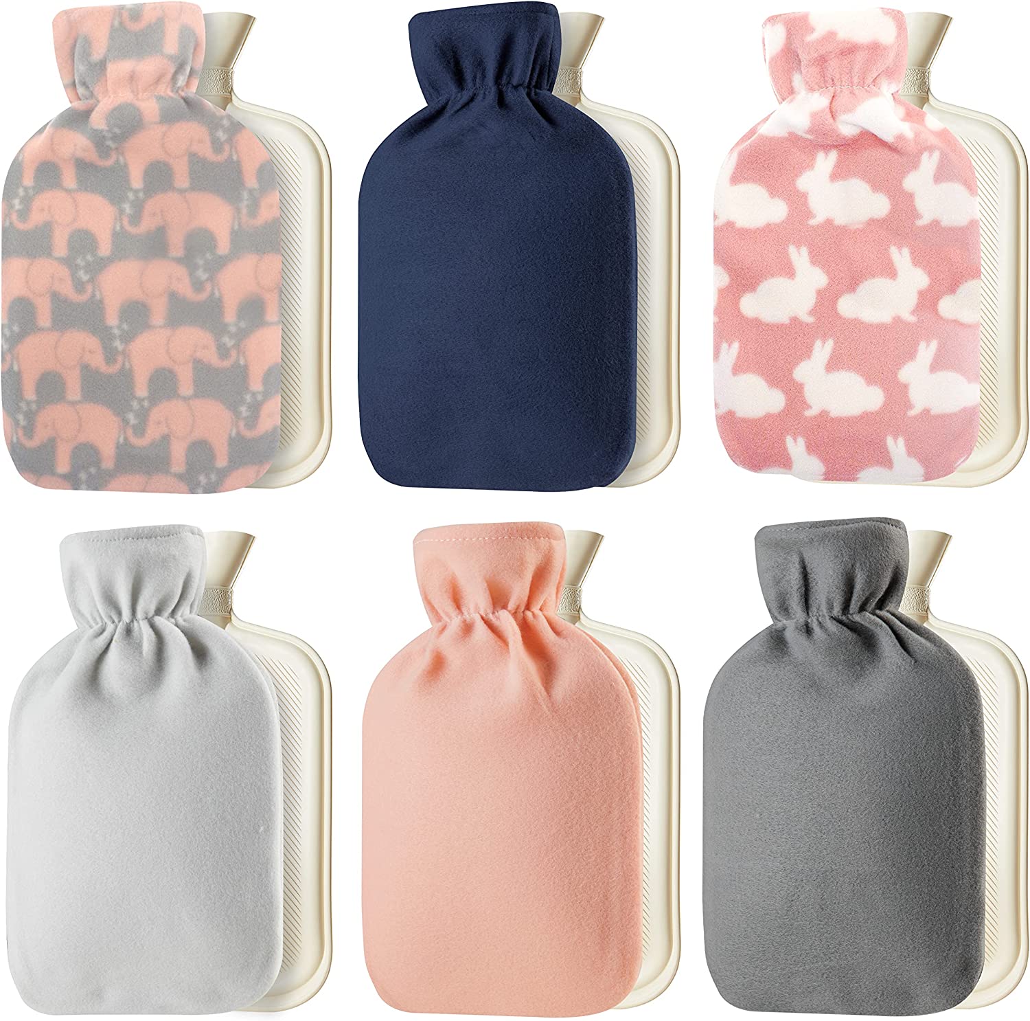 CityComfort HOT WATER BOTTLE WITH SOFT FLEECE COVER 2 LITRE - RANDOM PICK - Get Trend