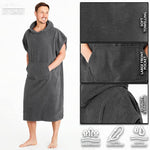 CityComfort Beach Towel for Adults Robes Women Men Cotton Towelling Poncho - Get Trend