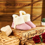 Dunlop Women's Slippers, Fluffy Slipper Boots with Memory Foam Insoles - Get Trend