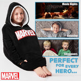 Marvel Blanket Hoodie for Kids - Black - Get Trend