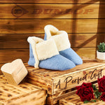 Dunlop Women's Slippers, Fluffy Slipper Boots with Memory Foam Insoles - Get Trend