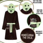The Mandalorian Baby Yoda Dressing Gown Mens, Mandalorian Hooded Bath Robe - Get Trend