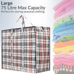 DECO EXPRESS Large Laundry Bags with Zip - 2 Pack Large Storage Bags - Get Trend