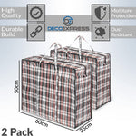 DECO EXPRESS Large Laundry Bags with Zip - 2 Pack Large Storage Bags - Get Trend
