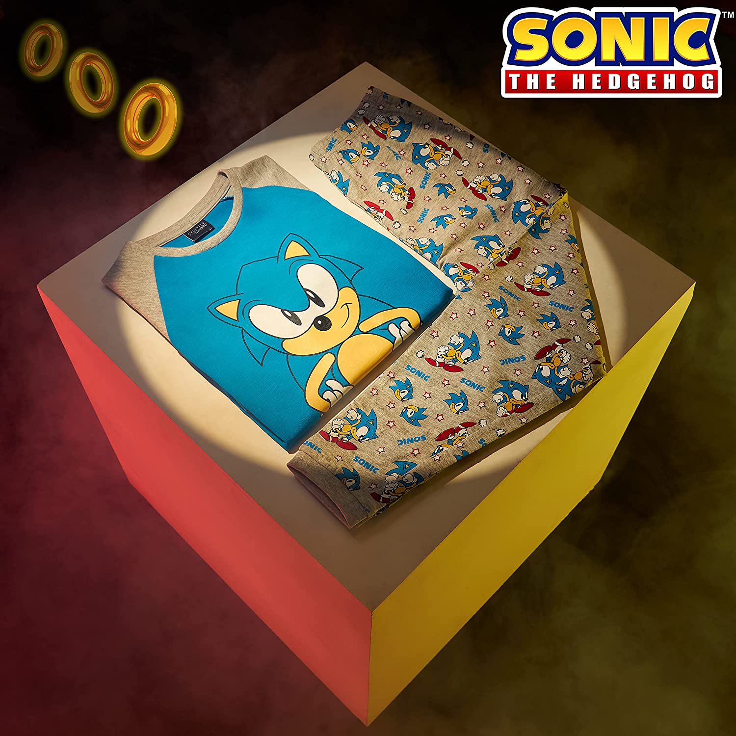 Sonic The Hedgehog Boys Pyjamas Long Sleeve Kids PJs Loungewear Gifts for Gamers - Get Trend