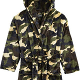 CityComfort Dressing Gown,Camo Fleece Robes with Hoodie and Pockets,for Kids - Get Trend