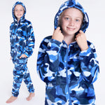 CityComfort Kids Onesie, All in One Pyjamas, Fleece Zip Up Jumpsuit - Get Trend
