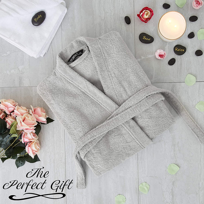 CityComfort Bath Robes for Women Cotton Towelling Dressing Gown