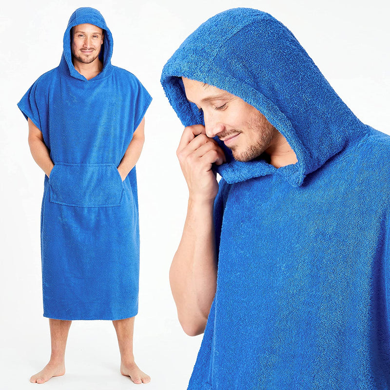 CityComfort Beach Towel for Adults Robes Women Men Cotton Towelling Poncho
