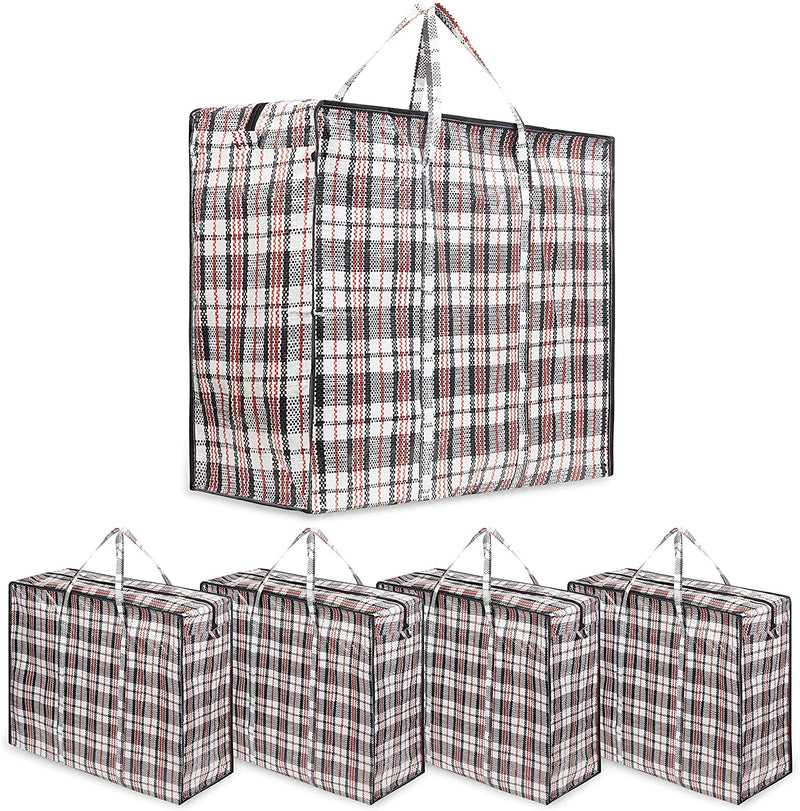 DECO EXPRESS Pack of 5 Large Storage Laundry Shopping Bags - Get Trend