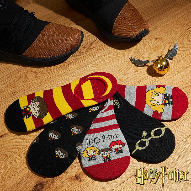 Harry Potter 5 Pairs Invisible Socks, No Show Socks Harry Potter Gifts - Get Trend