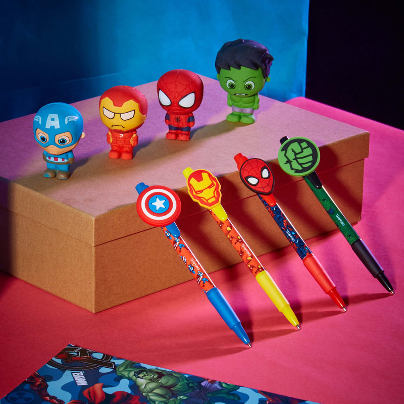 Marvel Pen Stationery Sets for Kids 4 Pack Avengers Pens