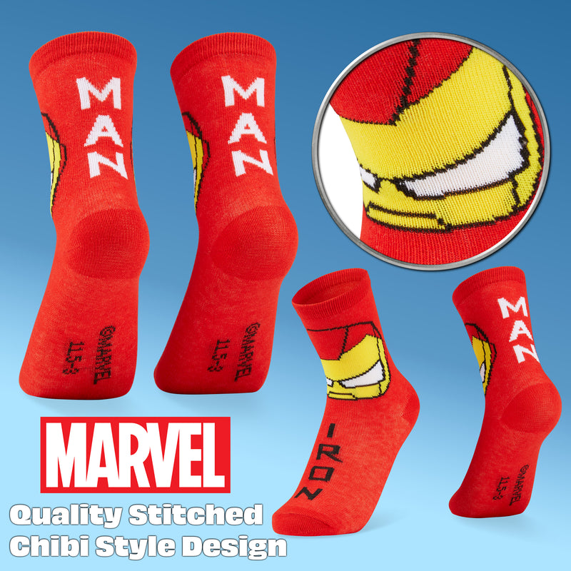 Marvel Boys Socks, Superhero Avengers Socks Multipack