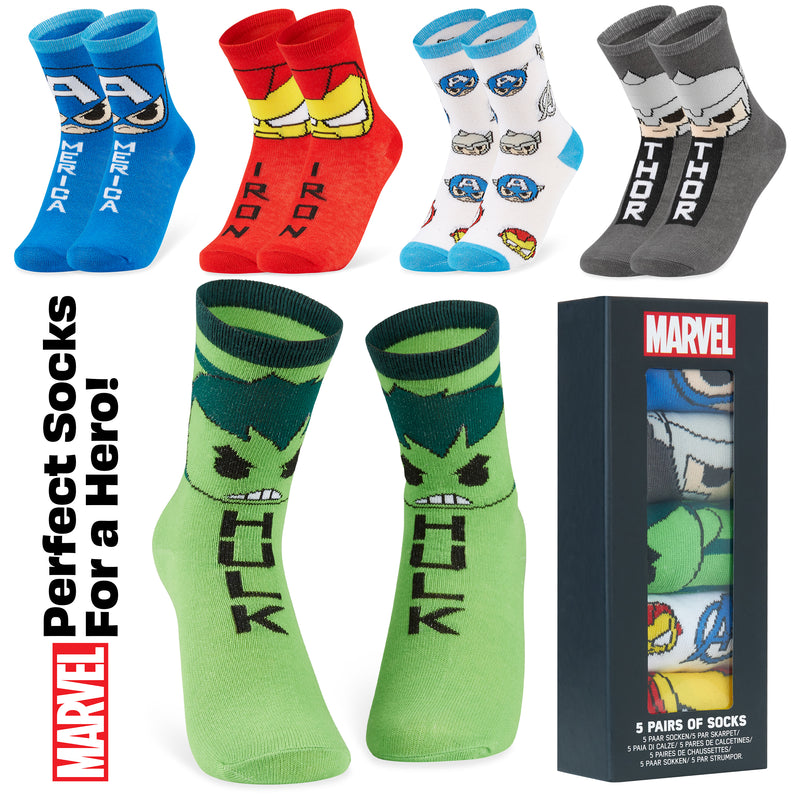 Marvel Boys Socks, Superhero Avengers Socks Multipack - Get Trend