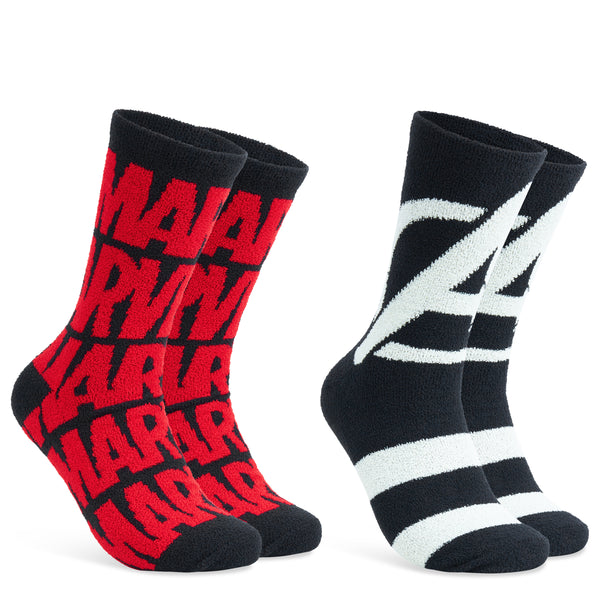 Marvel Fluffy Socks for Men, Multipack Avengers Mens Slipper Socks - Get Trend
