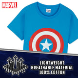 Marvel CAPTAIN AMERICA Boys Pyjamas,  Avengers Superhero Kids Short PJs - Get Trend