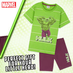 Marvel HULK Boys Pyjamas Avengers Superhero Kids Short PJs - Get Trend