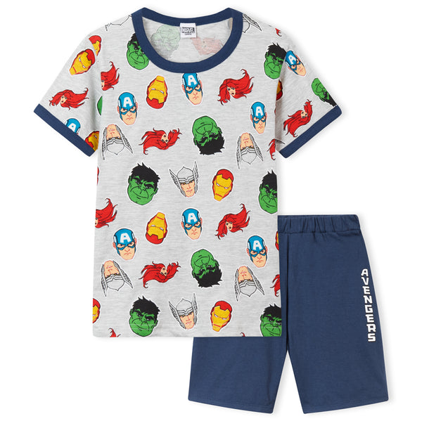 Marvel Boys Pyjamas Avengers Superhero Short PJs - Get Trend