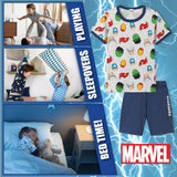 Marvel Boys Pyjamas Avengers Superhero Short PJs - Get Trend
