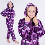 CityComfort Kids Onesie, All in One Pyjamas, Fleece Zip Up Jumpsuit - Get Trend