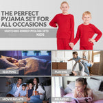 CityComfort Ribbed Pyjamas for Kids - Matching PJs for Family - Get Trend