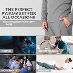 CityComfort Ribbed Pyjamas for Men -Matching PJs for Family - Get Trend