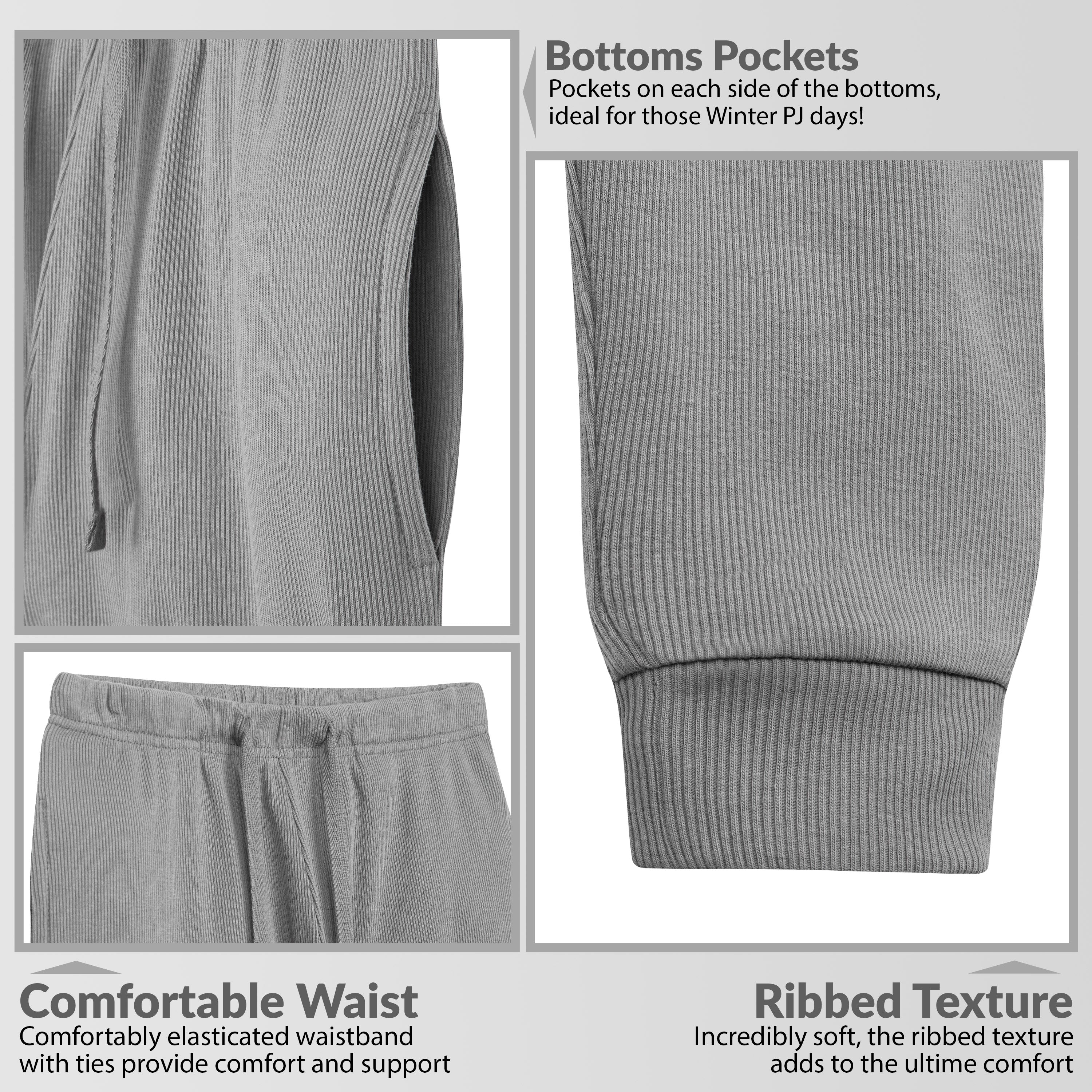 CityComfort Ribbed Pyjamas for Men -Matching PJs for Family - Get Trend
