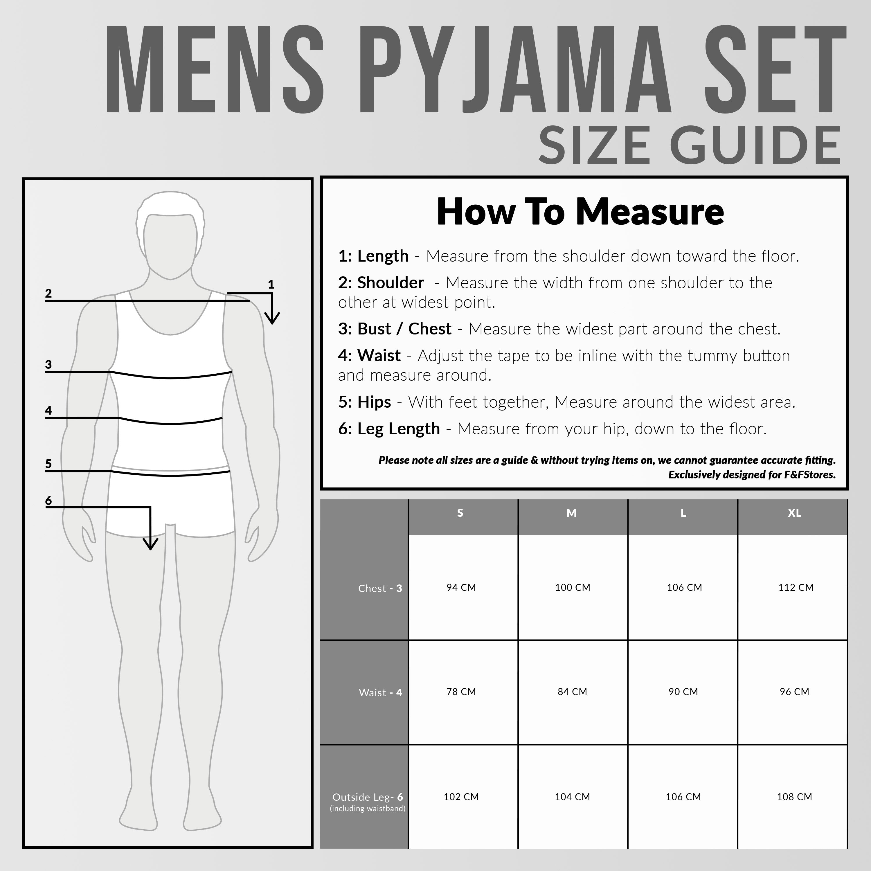 CityComfort Ribbed Pyjamas for Men -Matching PJs for Family - Get Trend