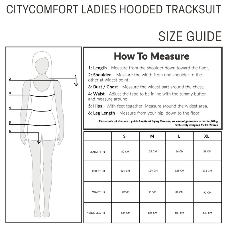 CityComfort Tracksuit Womens Full Set, Loungewear Sets for Women