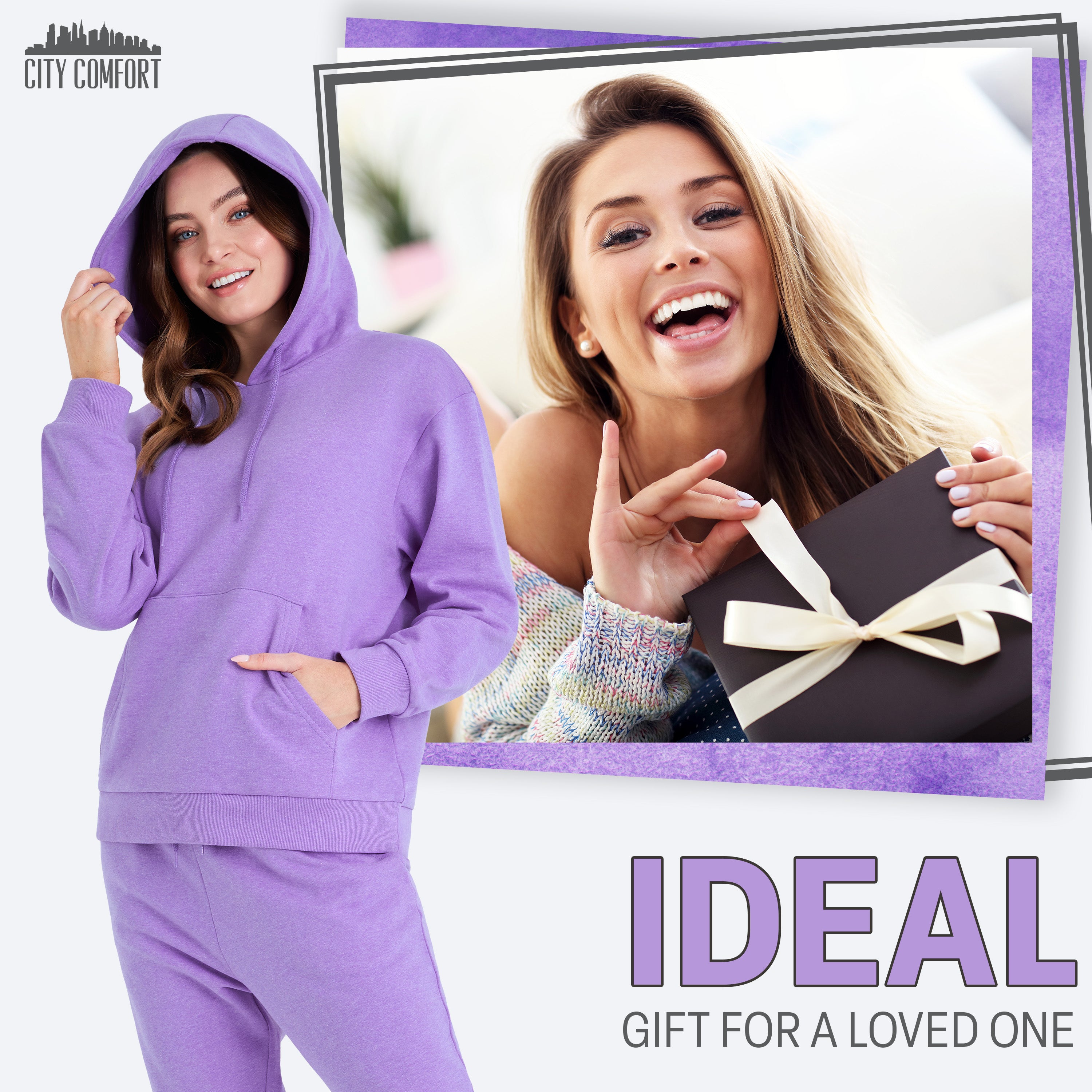 CityComfort Tracksuit Womens Full Set, Loungewear Sets for Women - Get Trend