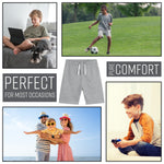CityComfort Boys Shorts, Football Shorts with Pockets - Get Trend