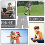 CityComfort Boys Shorts, Football Shorts with Pockets - Get Trend