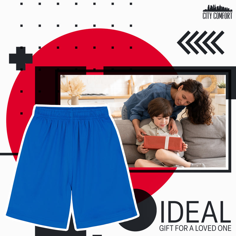 CityComfort Activewear Shorts for Kids, School PE Boys Shorts - Get Trend