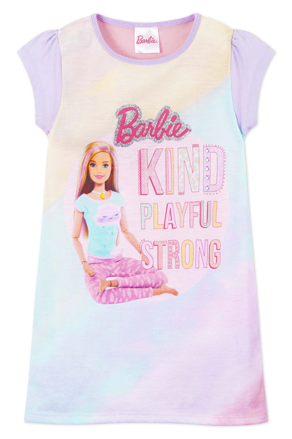 Barbie Girls' Nighties Short Sleeve Nightdress - Get Trend