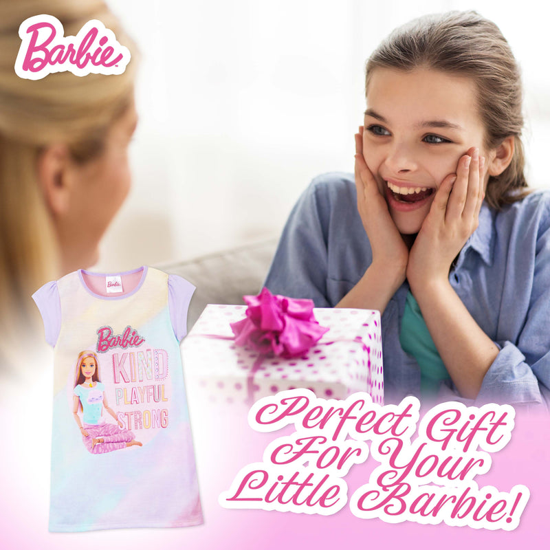 Barbie Girls' Nighties Short Sleeve Nightdress
