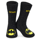 DC Comics Mens Slipper Socks, Batman Mens Fluffy Socks, Gifts for Men - Get Trend
