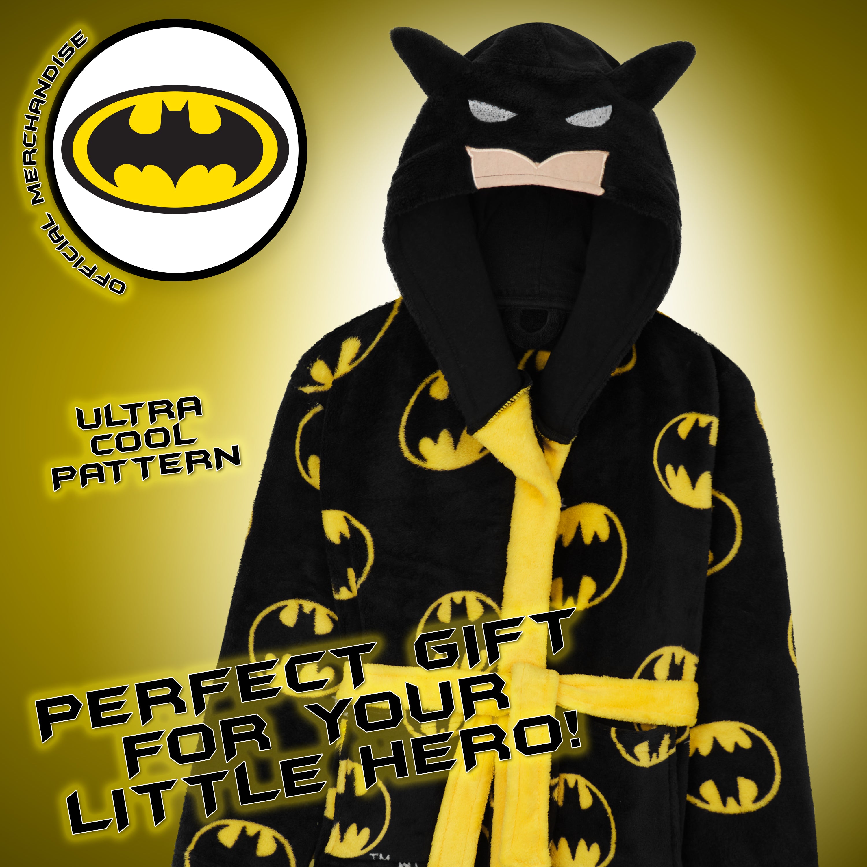 Batman In Robe DC COMICS Boys Dressing Gown - Kids Hooded Fleece Batman Robe – Get Trend