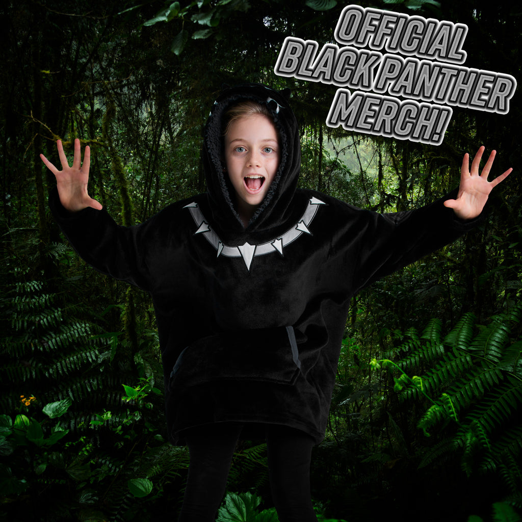 Boys black clearance panther hoodie