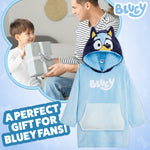 Bluey Hoodie Blanket - Fleece Oversized Hoodies for Kids - Get Trend