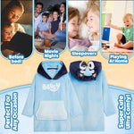 Bluey Hoodie Blanket - Fleece Oversized Hoodies for Kids - Get Trend