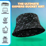 CityComfort Bucket Hat Kids Gamer Sun Hat for Boys and Girls - Black - Get Trend