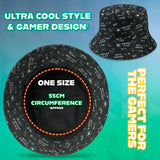 CityComfort Bucket Hat Kids Gamer Sun Hat for Boys and Girls - Black - Get Trend