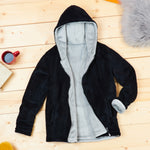 CityComfort Hoodies for Women, Fluffy Reversible Fleece Hoodie, Fleece Jacket Women - Get Trend