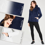 CityComfort Hoodies for Women, Fluffy Reversible Fleece Hoodie, Fleece Jacket Women - Get Trend