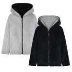 CityComfort Kids Hoodie Fleece, Zip Up Fluffy Hoodie for Boys and Girls, Reversible Kids Fleece Jacket - Get Trend