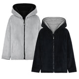CityComfort Kids Hoodie Fleece, Zip Up Fluffy Hoodie for Boys and Girls, Reversible Kids Fleece Jacket - Get Trend