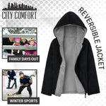 CityComfort Kids Hoodie Fleece, Zip Up Fluffy Hoodie for Boys and Girls, Reversible Kids Fleece Jacket - Get Trend