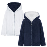 CityComfort Kids Hoodie Fleece, Zip Up Fluffy Hoodie for Boys and Girls, Reversible Kids Fleece Jacket - Get Trend