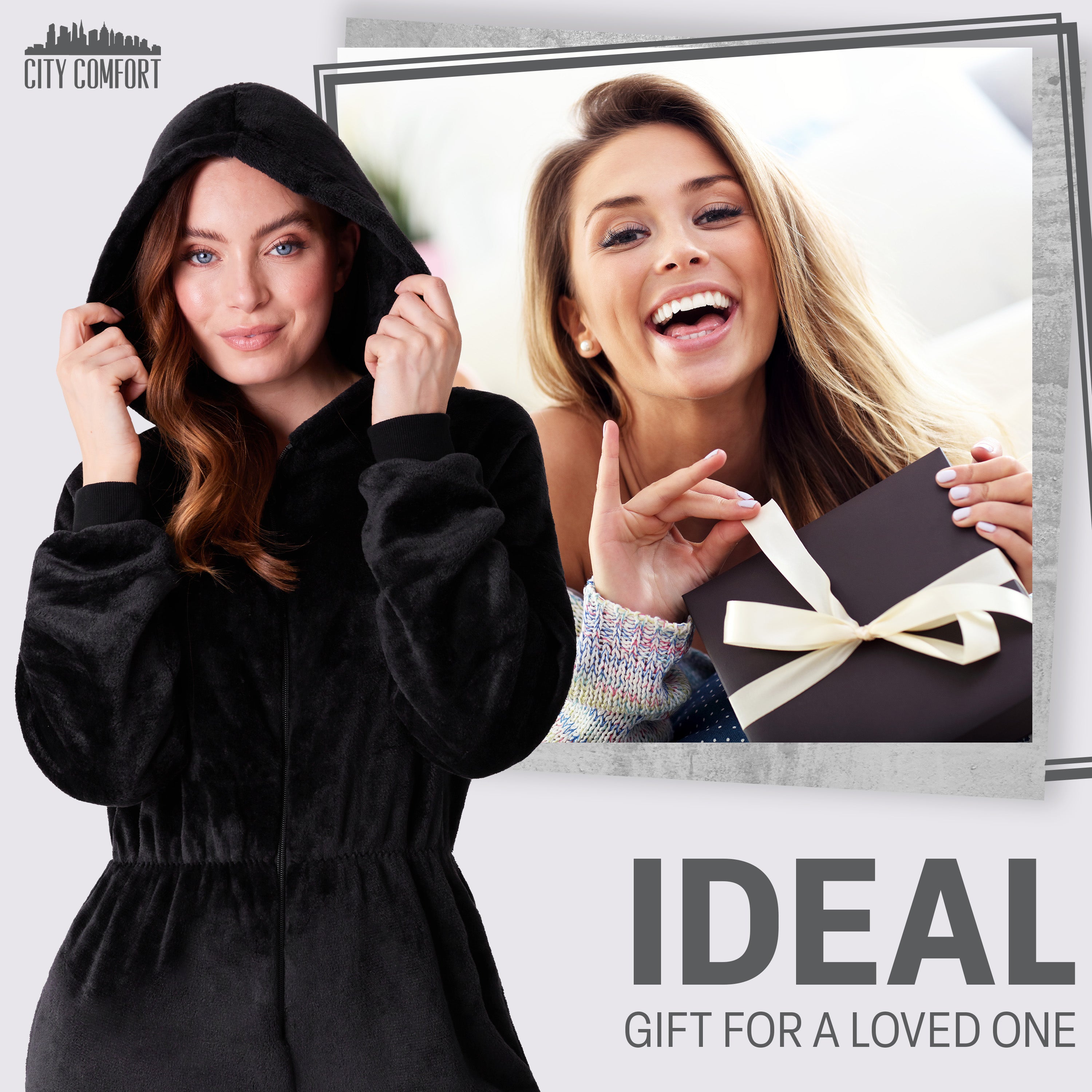 CityComfort Onesies for Women, Fleece Onesie for Women - Get Trend