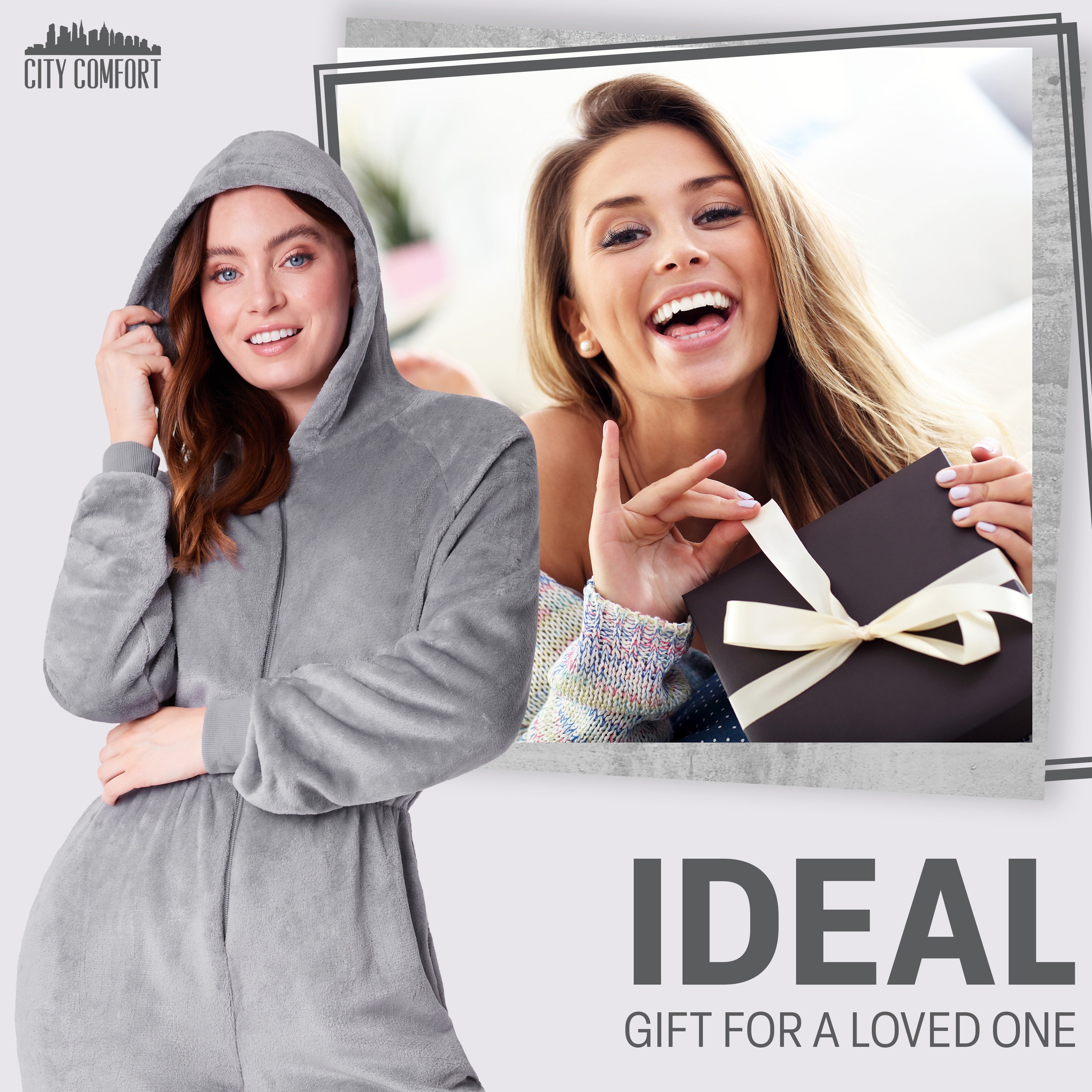 CityComfort Onesies for Women, Fleece Onesie for Women - Get Trend